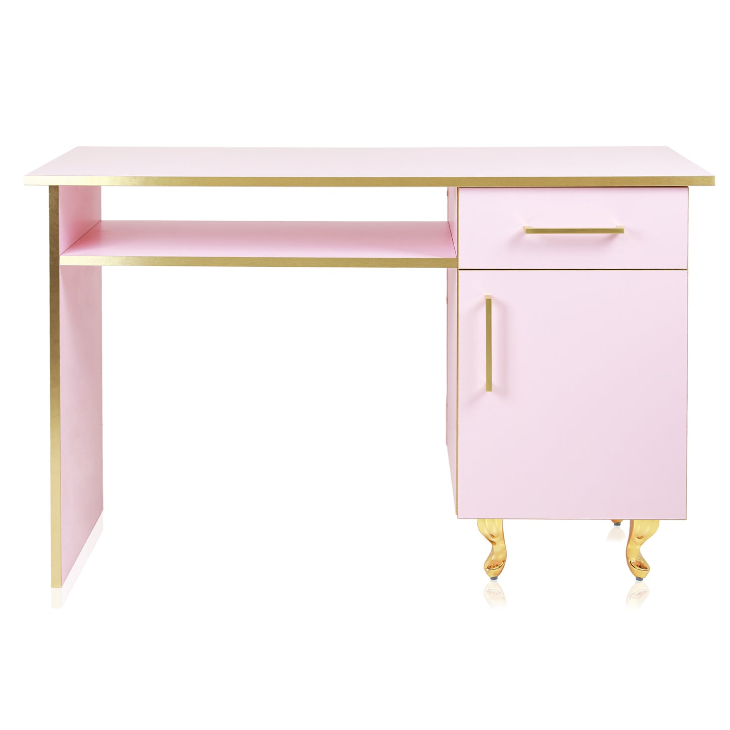 New Princess Single Nail Desk - Pink