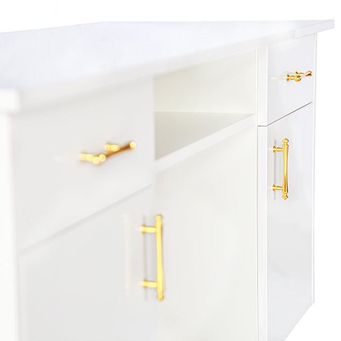 Deluxe Single Nail Desk - Pink