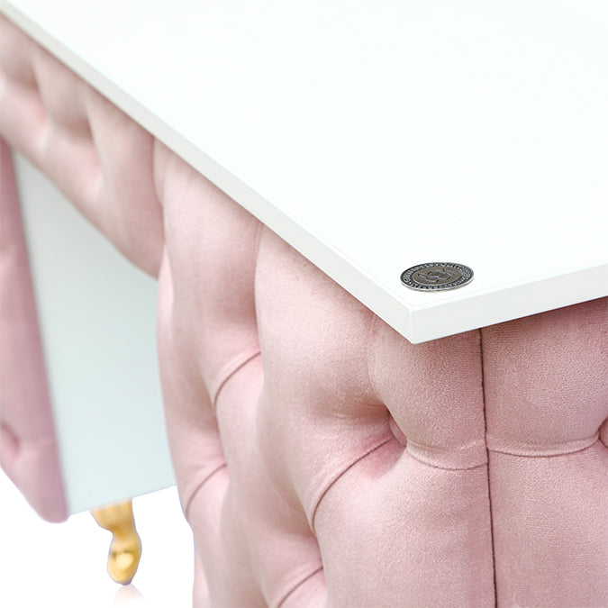 Deluxe Single Nail Desk - Pink