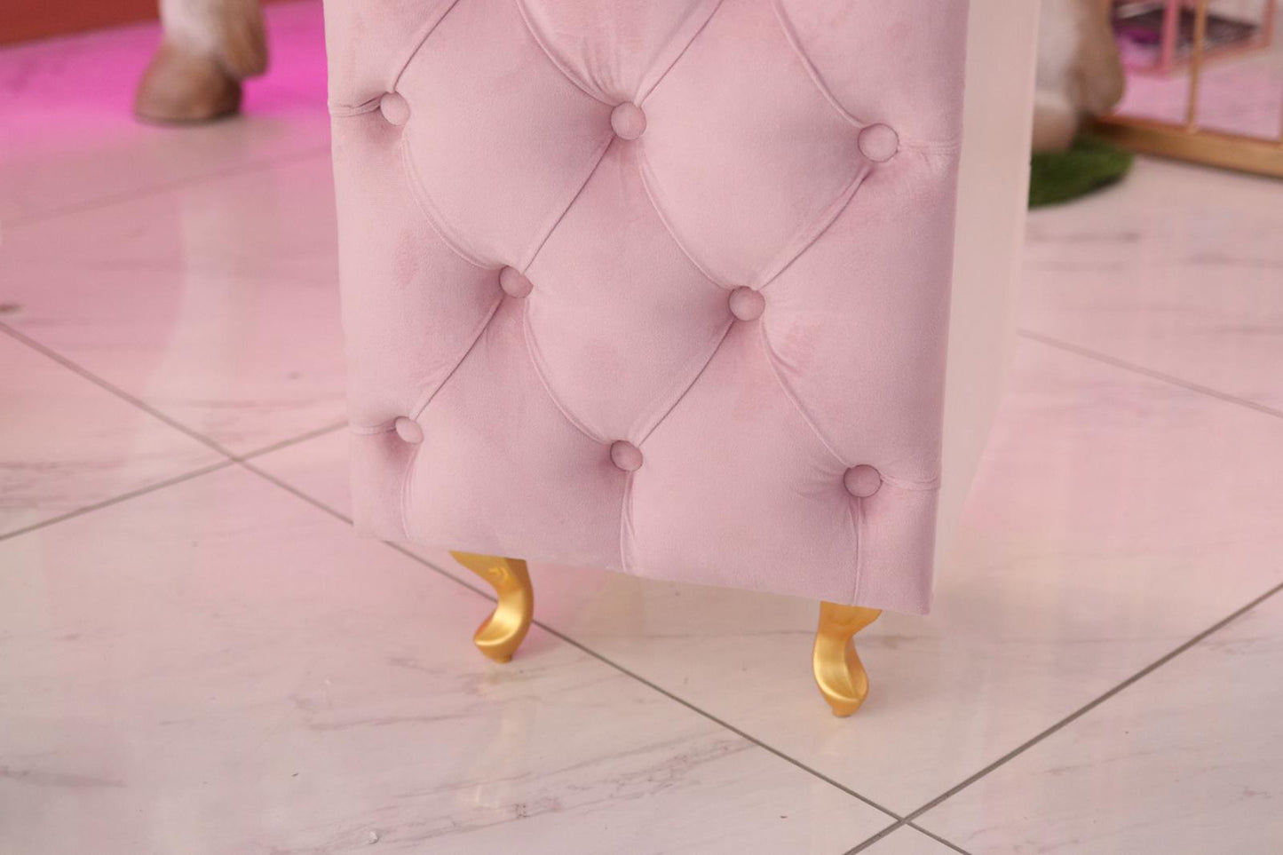 Deluxe Double Nail Desk - Pink