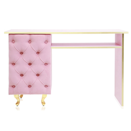 New Princess Single Nail Desk - Pink